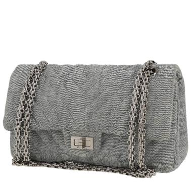 Sac bandoulière Chanel  2.55 en denim bleu