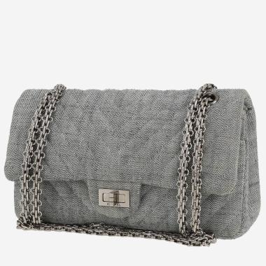 Chanel  2.55 shoulder bag  in blue denim