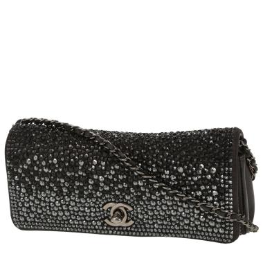 Borsa a tracolla Chanel   in tela nera