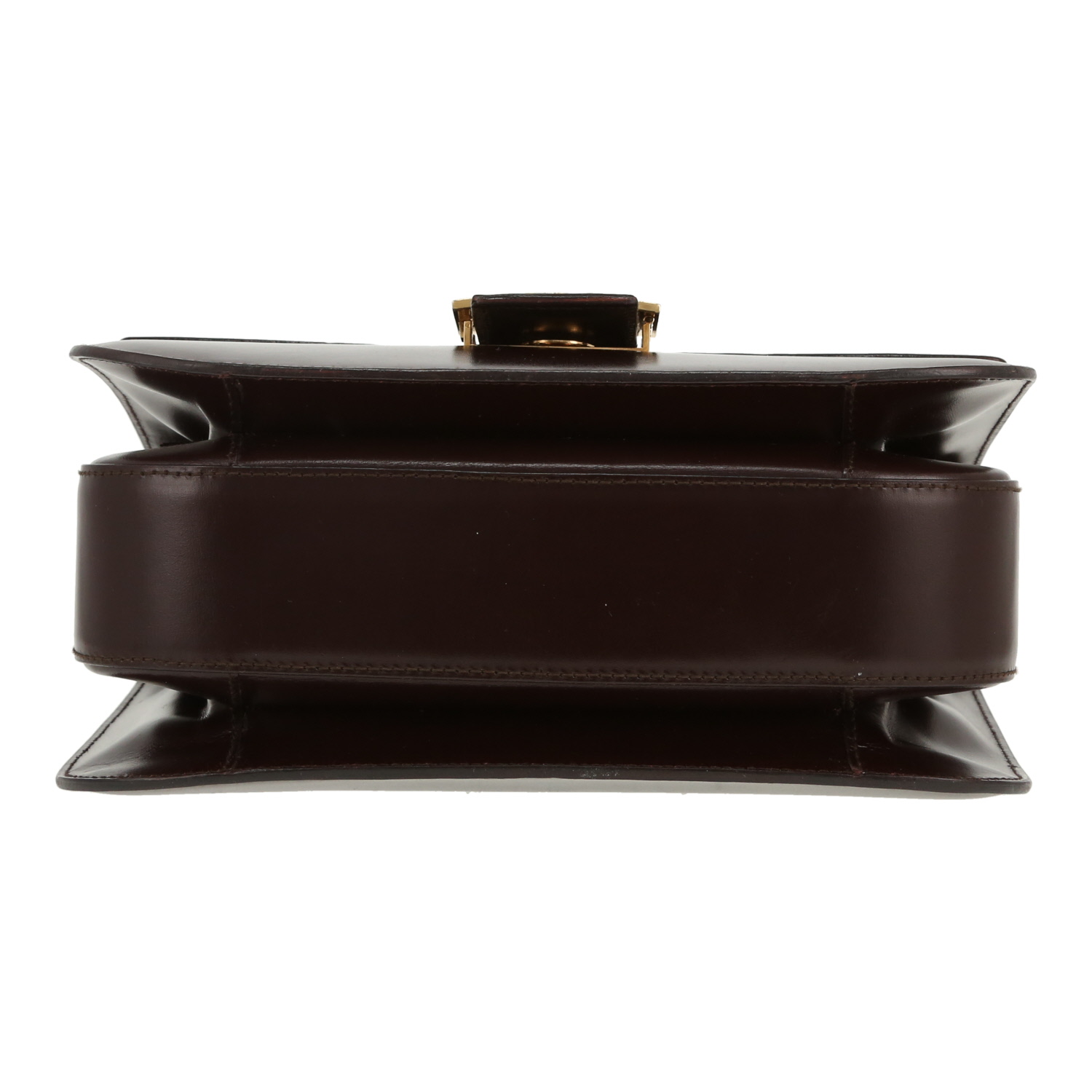 Borsa Celine  Horse Carriage in pelle marrone - Detail D1