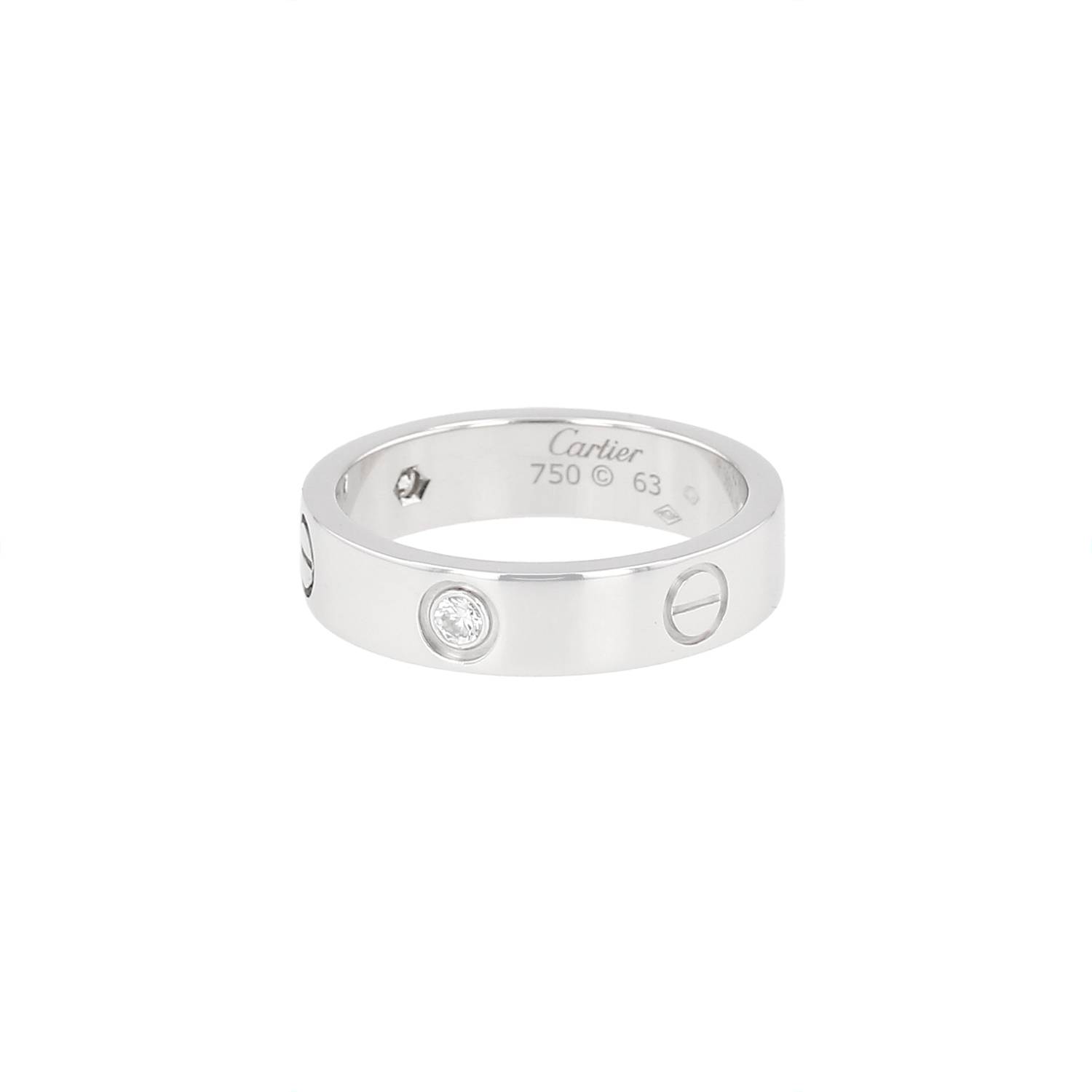 Bague Cartier Love or blanc diamants occasion Bague Cartier Love or blanc diamants occasion
