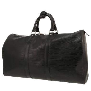 Borsa da viaggio Louis Vuitton  Keepall 45 in pelle Epi nera