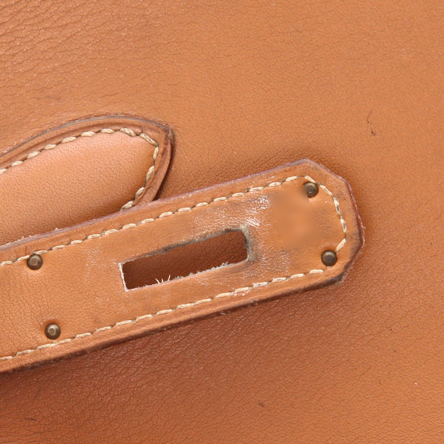 Borsa Hermès  Kelly 32 cm in pelle marrone - Detail D4