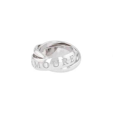 Bague Cartier Or, Amour et Trinity en or blanc