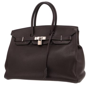 Borsa Hermès  Birkin 35 cm in pelle togo marrone