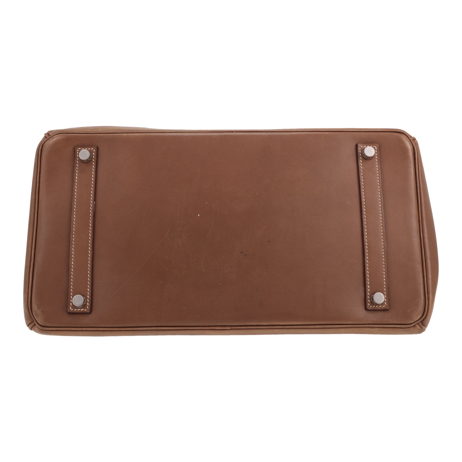 Sac à main Hermès  Birkin 35 cm en cuir Tadelakt étoupe - Detail D1