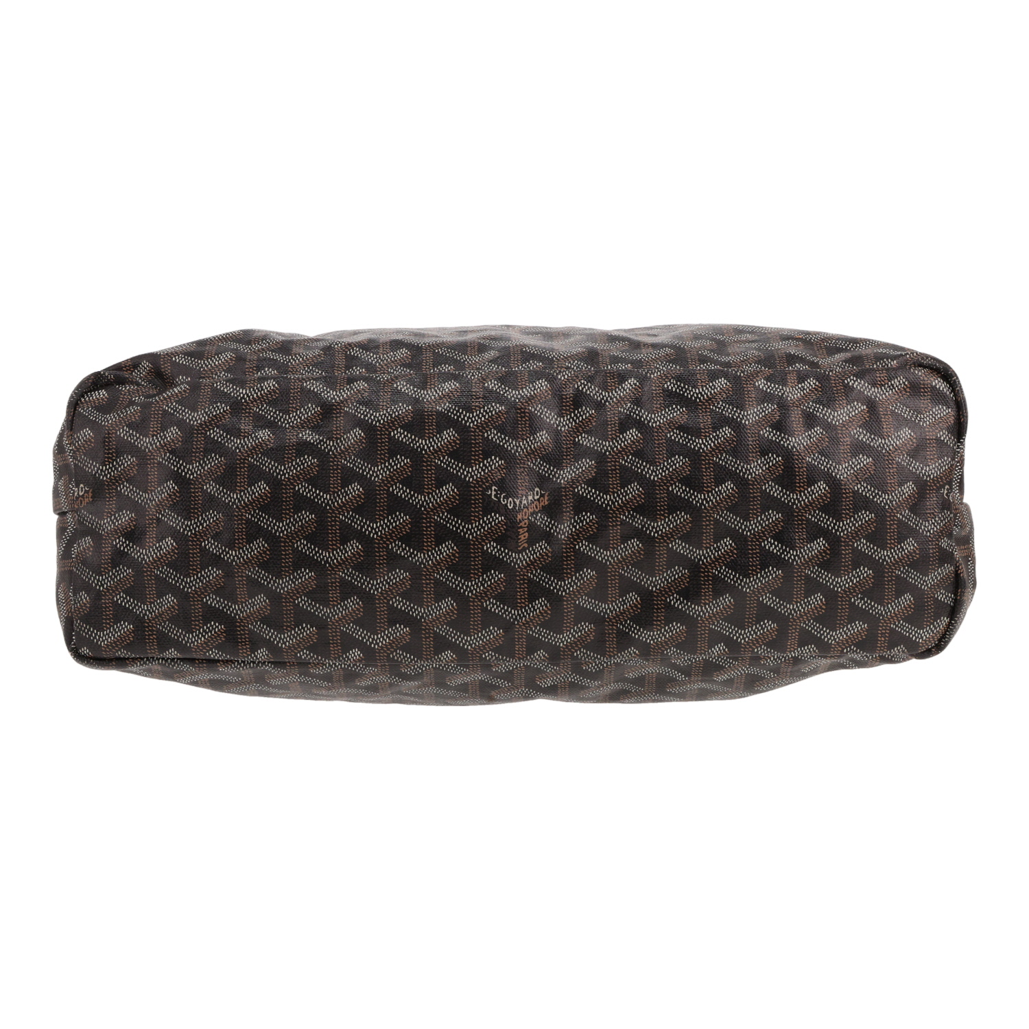 Goyard  Hobo Bohème handbag  in brown Goyard canvas  and brown leather - Detail D1