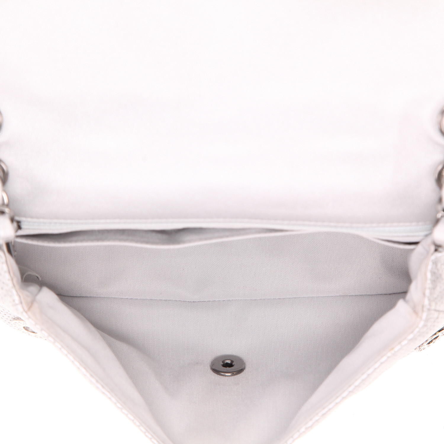 Borsa Chanel  Timeless in pelle trapuntata argentata - Detail D3