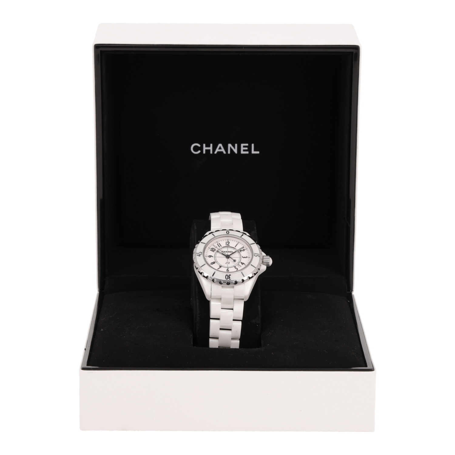 Chanel J12  in ceramic white and stainless steel Circa 2010