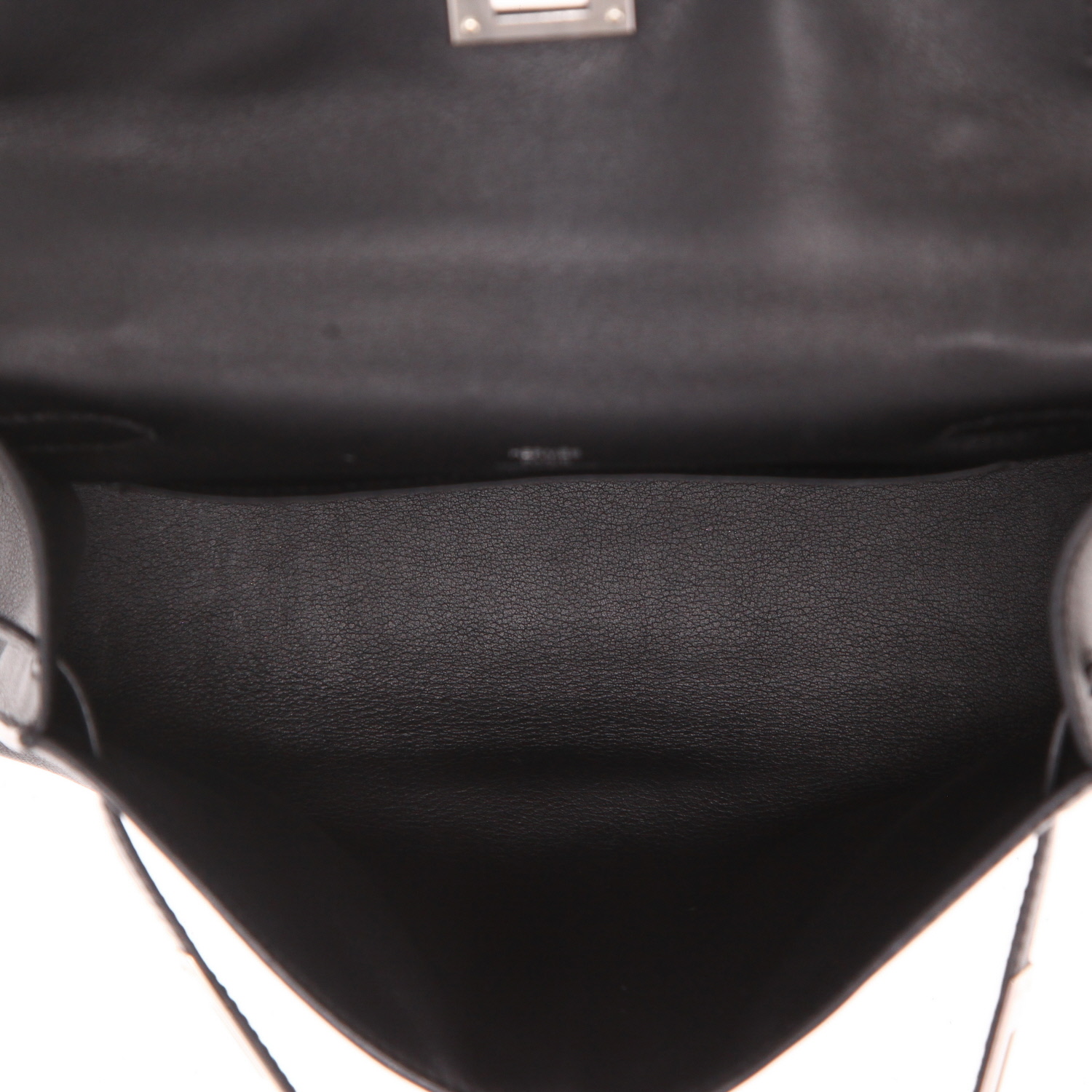 Hermès  Kelly - Clutch pouch  in black Swift leather - Detail D3