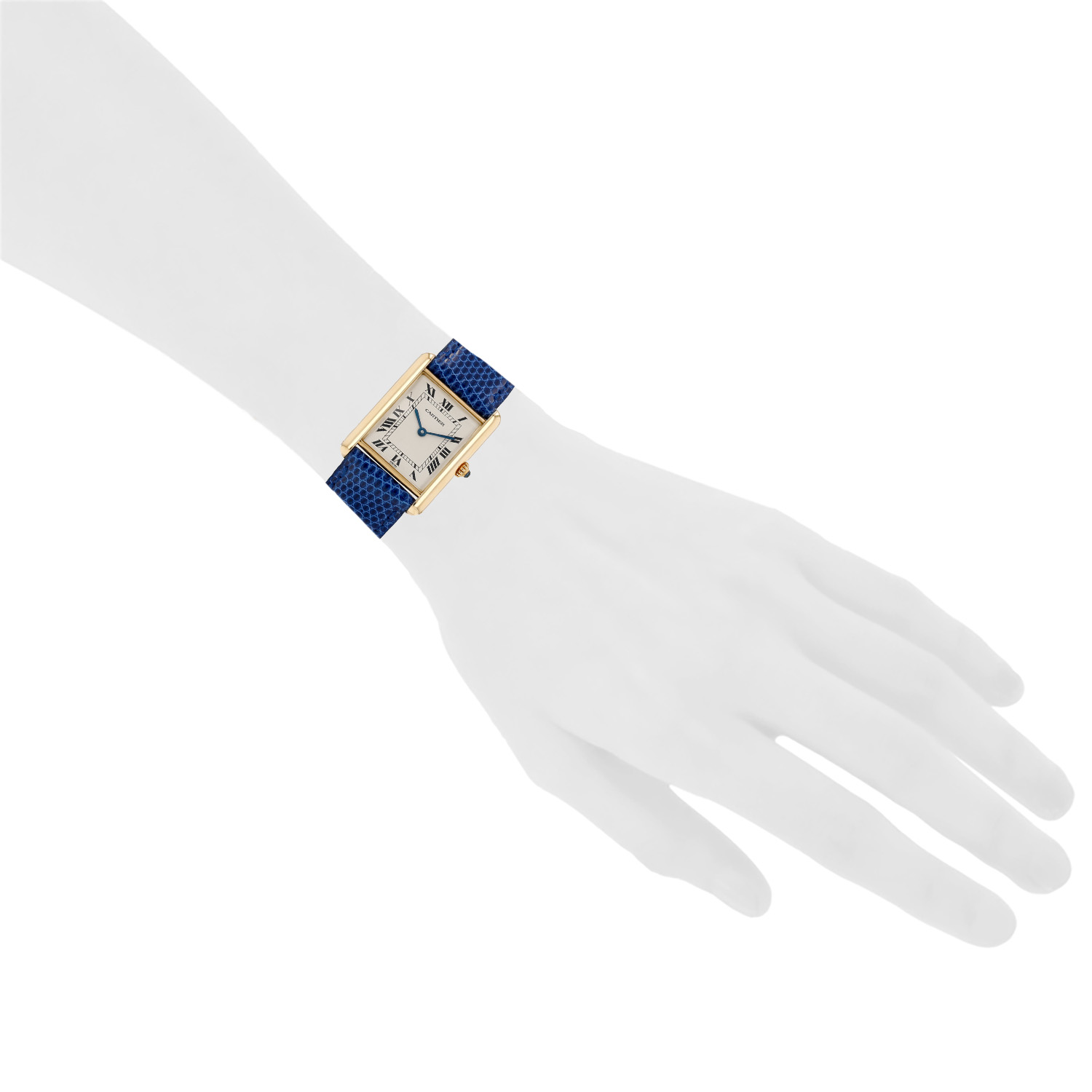 Cartier Tank Louis Cartier  small model  in yellow gold Ref: Cartier - W1512856  Circa 1990 - Detail D1