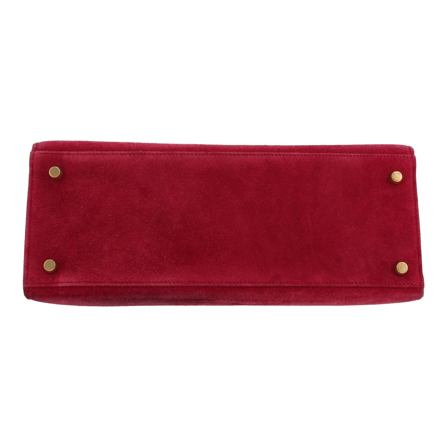 Borsa Hermès  Kelly 28 cm in pelle di vitello doblis rosa lampone - Detail D1