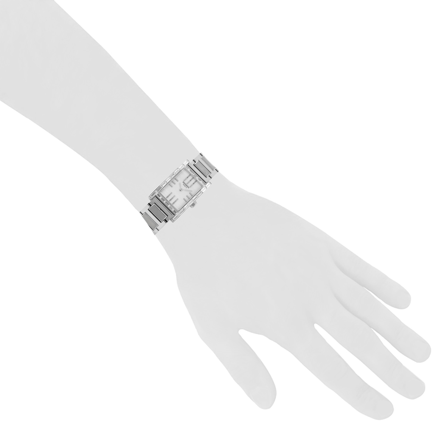Hermès Tandem watch in white gold Ref: Hermès - TA1.296  Circa 2010 - Detail D1