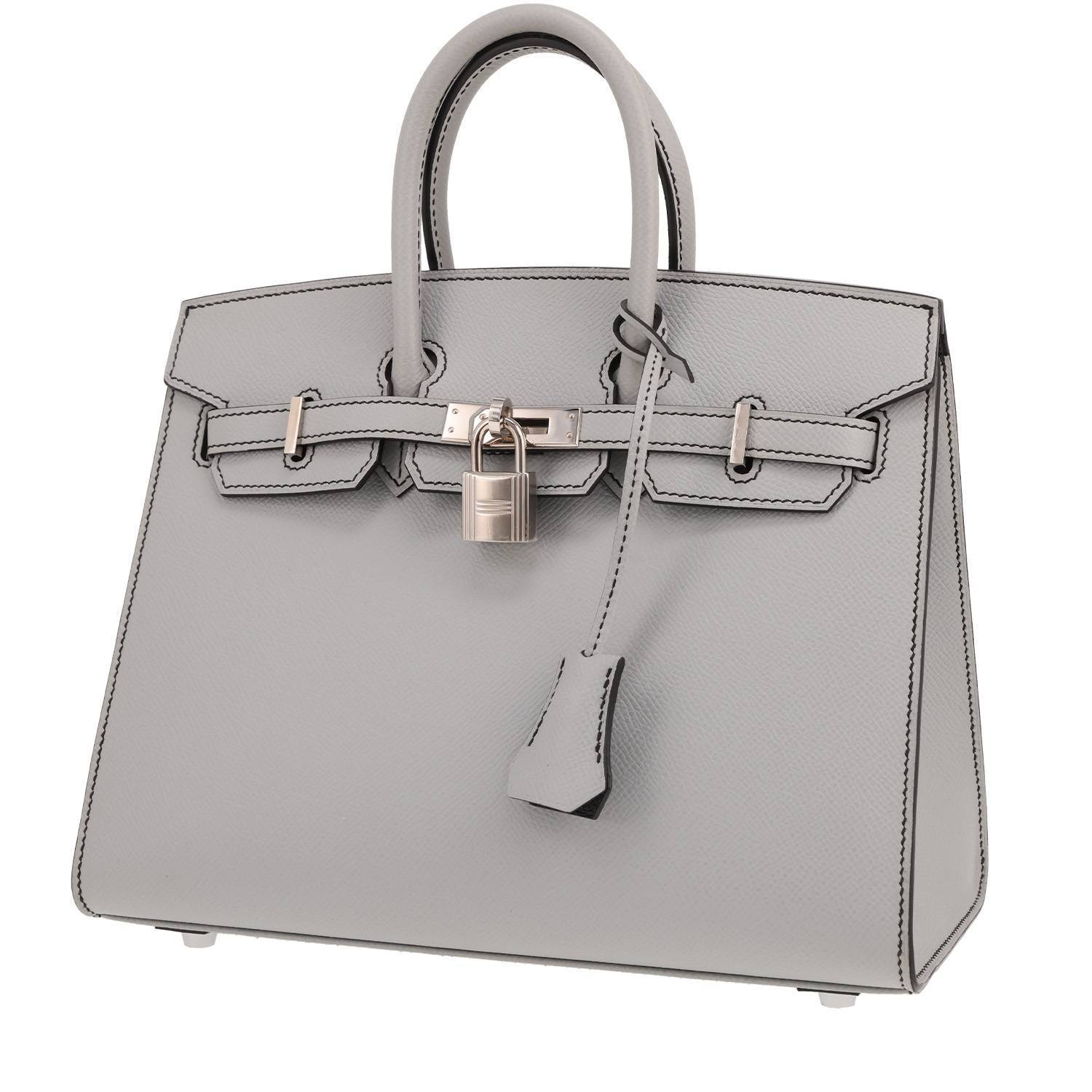 Hermès Birkin 25 cm Bleu Glacier Epsom occasion