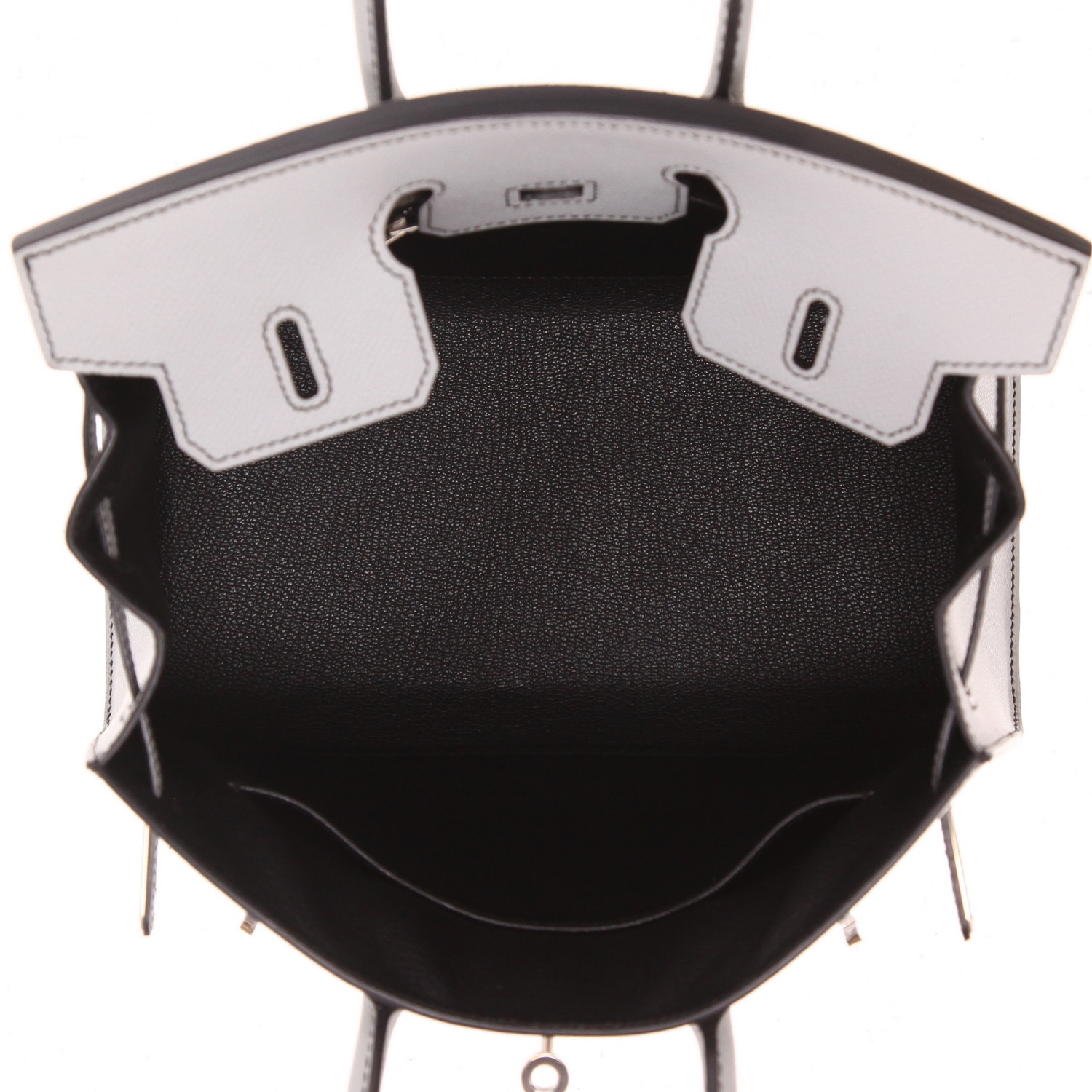 Hermès  Birkin 25 cm handbag  in blue epsom leather - Detail D3