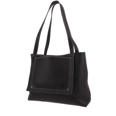 Sac cabas Hermès  Cabasellier en cuir togo noir
