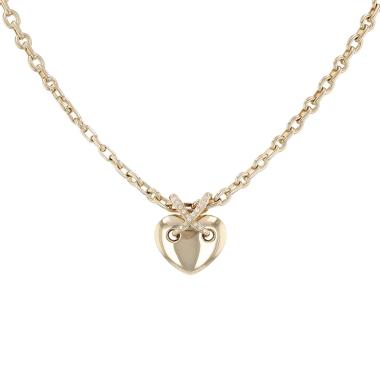 Ciondolo Chaumet Lien modello grande in oro giallo e diamanti