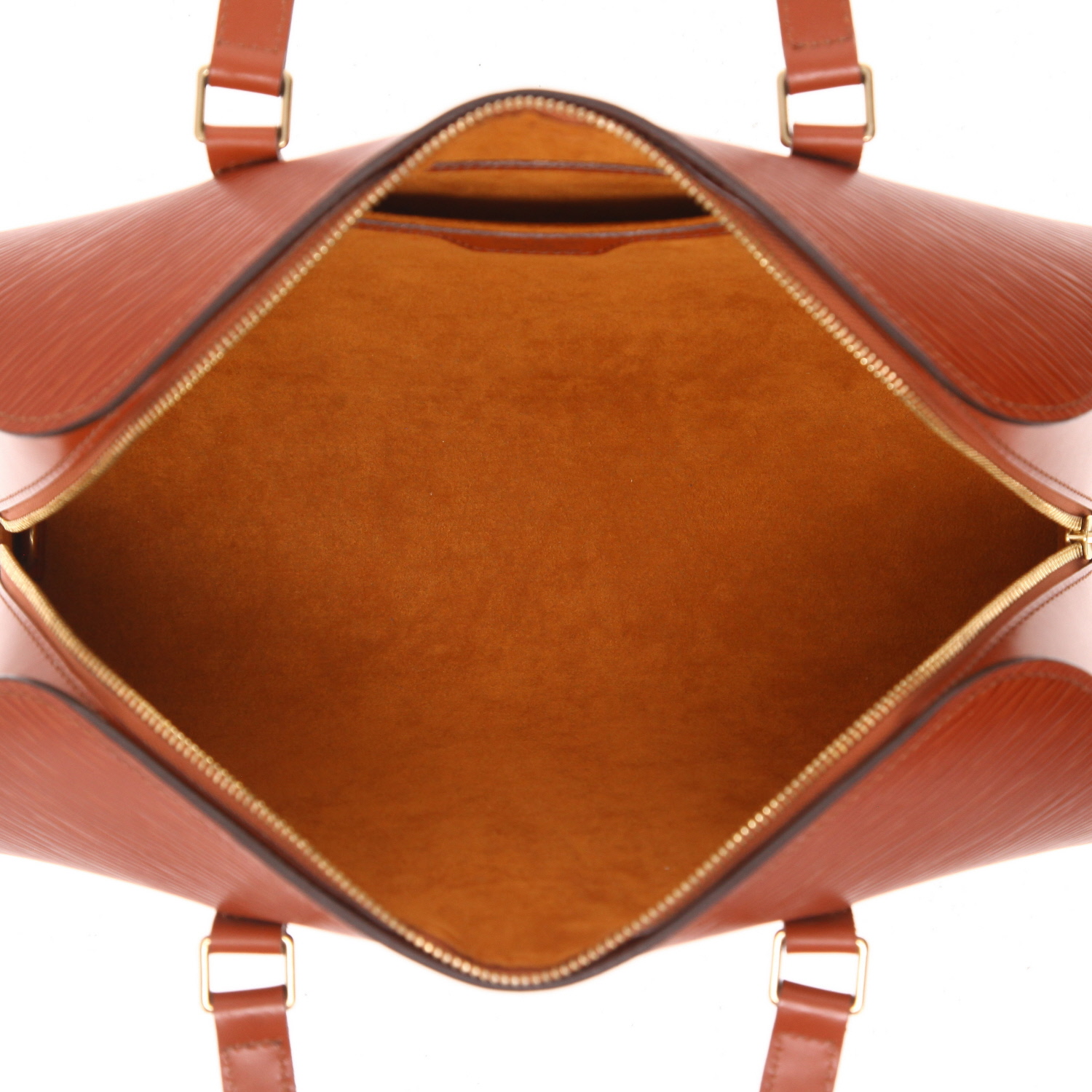 Borsa Louis Vuitton  Soufflot in pelle Epi marrone - Detail D3