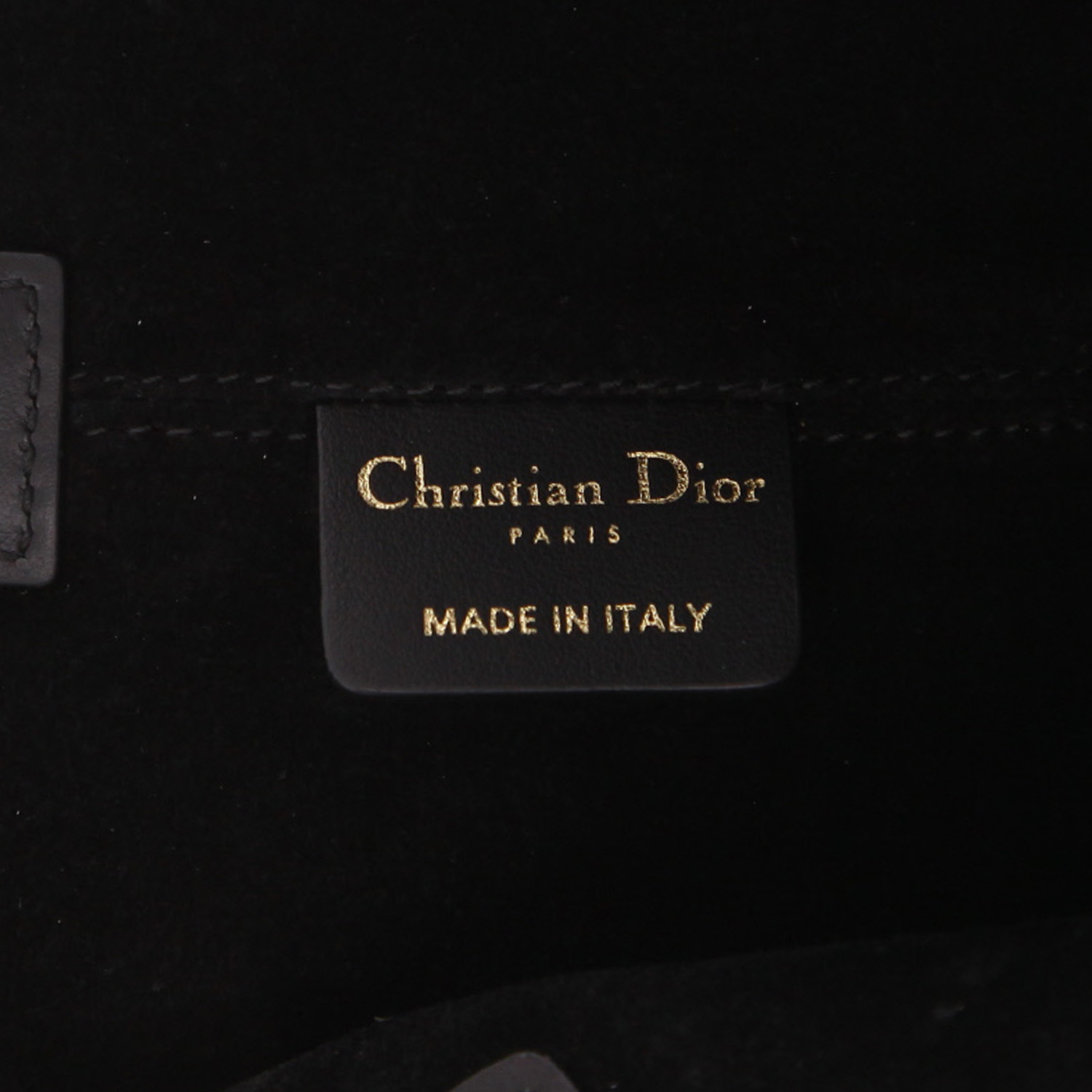 Dior  Toujours handbag  in black and gold tweed  and black leather - Detail D2