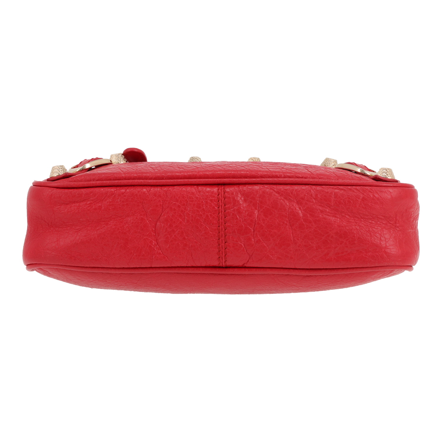 Balenciaga  City shoulder bag  in red leather - Detail D1