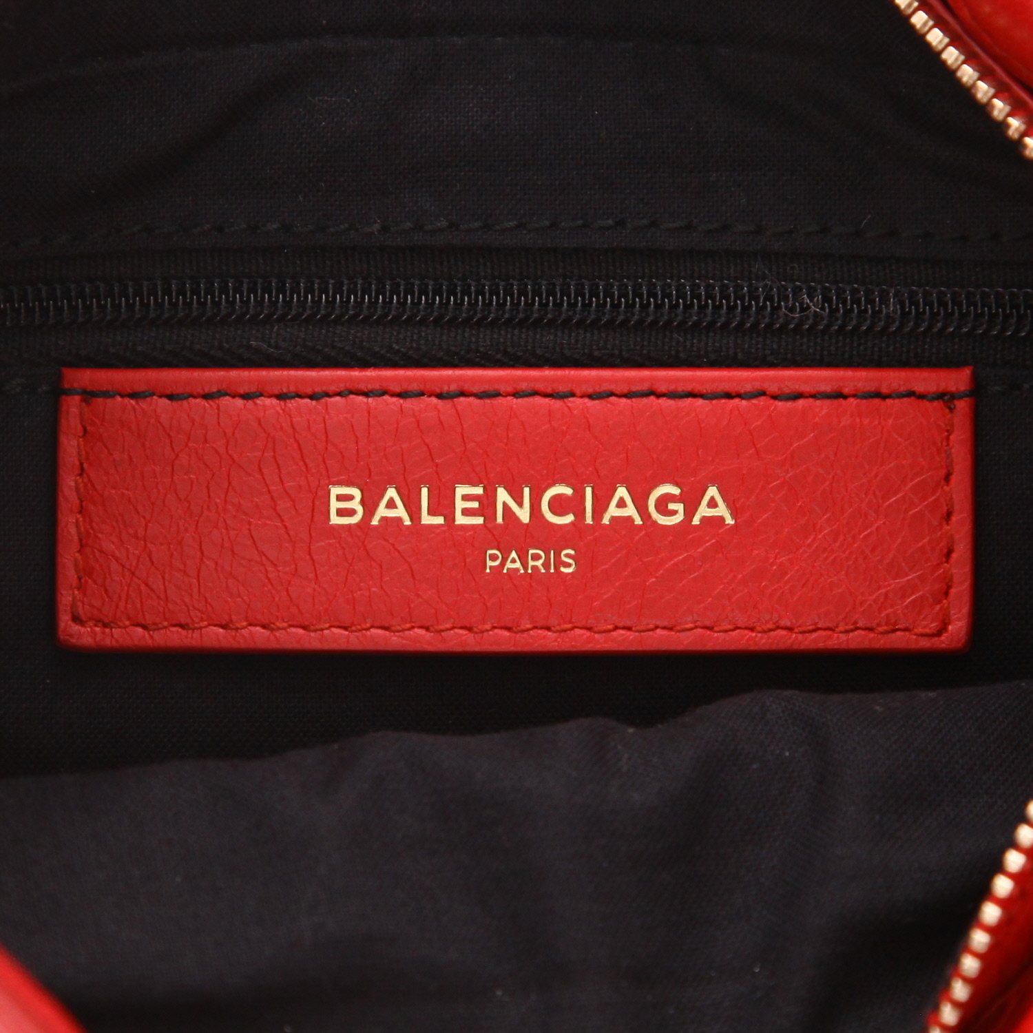 Balenciaga  City shoulder bag  in red leather - Detail D2