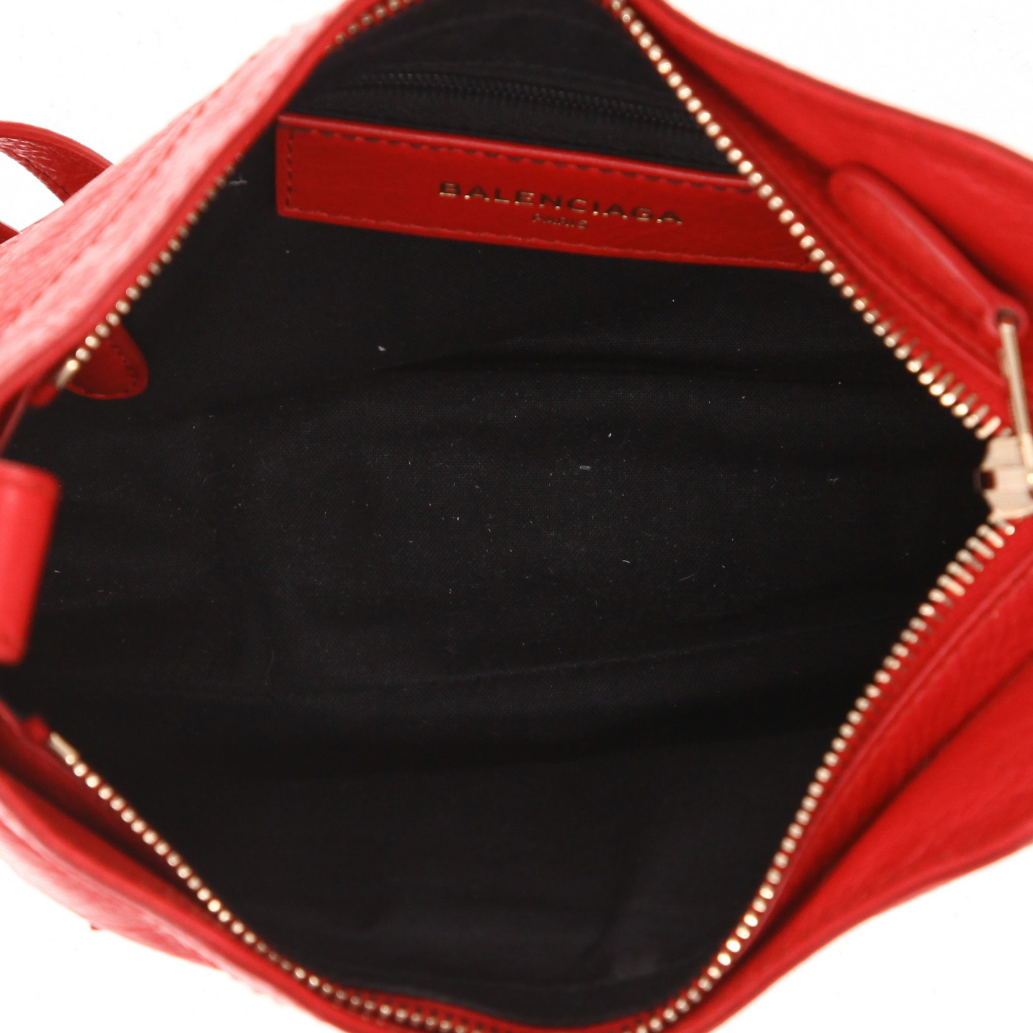 Balenciaga  City shoulder bag  in red leather - Detail D3