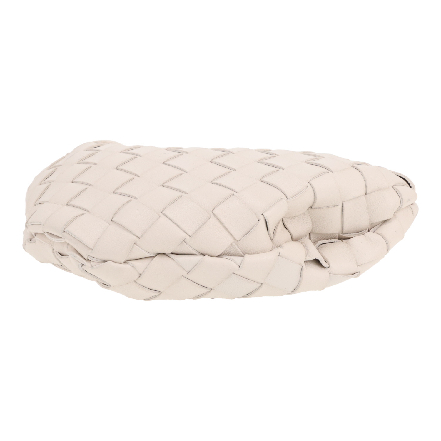 Bottega Veneta  Sardine small model  shoulder bag  in white intrecciato leather - Detail D1