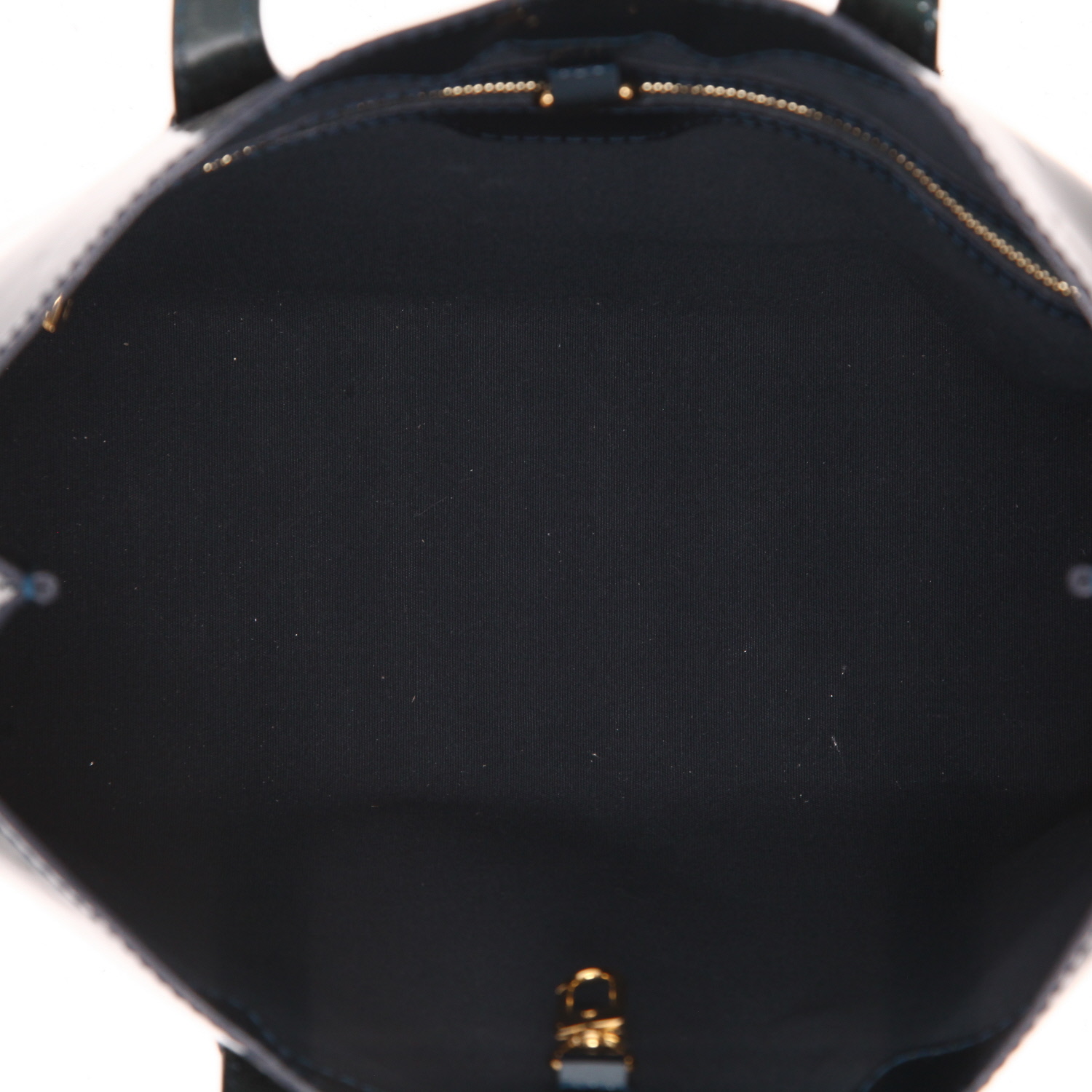 Bolso de mano Louis Vuitton  Wilshire en charol Monogram verde - Detail D3