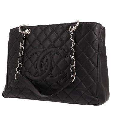 Chanel  Shopping GST handbag  in black quilted grained leather