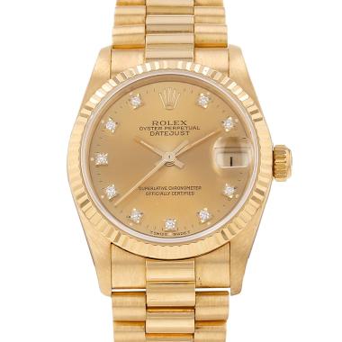 Montre Rolex Datejust en or jaune Ref: Rolex - 68278  Vers 1993