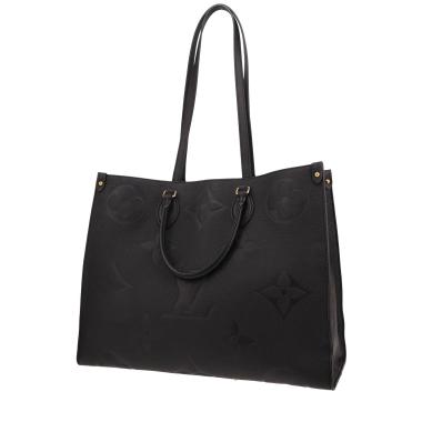 Bolso Cabás Louis Vuitton  Onthego modelo grande  en cuero monogram huella negro