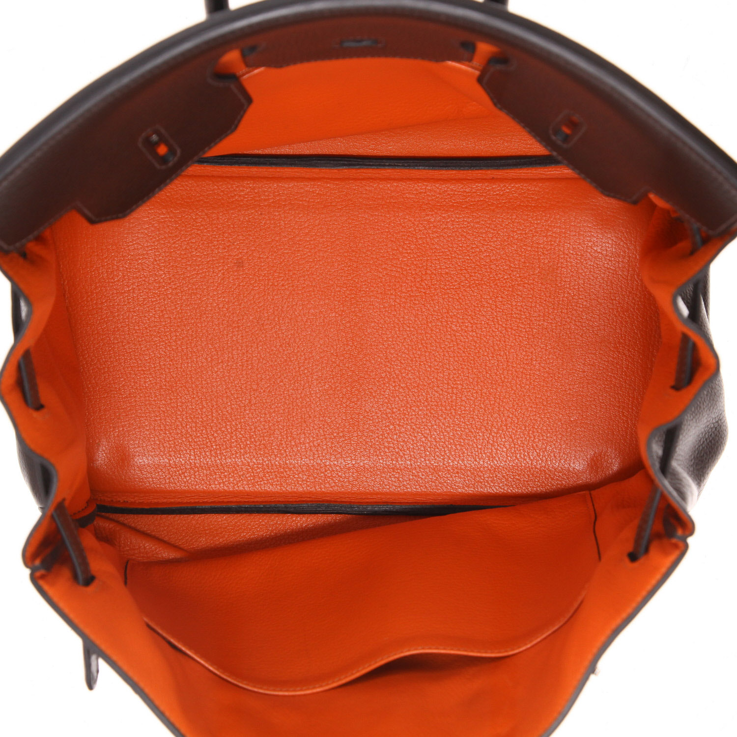 Bolso de mano Hermès  Birkin 35 cm en cuero togo marrón - Detail D3