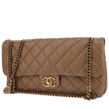 Borsa Chanel   in pelle trapuntata mordoré