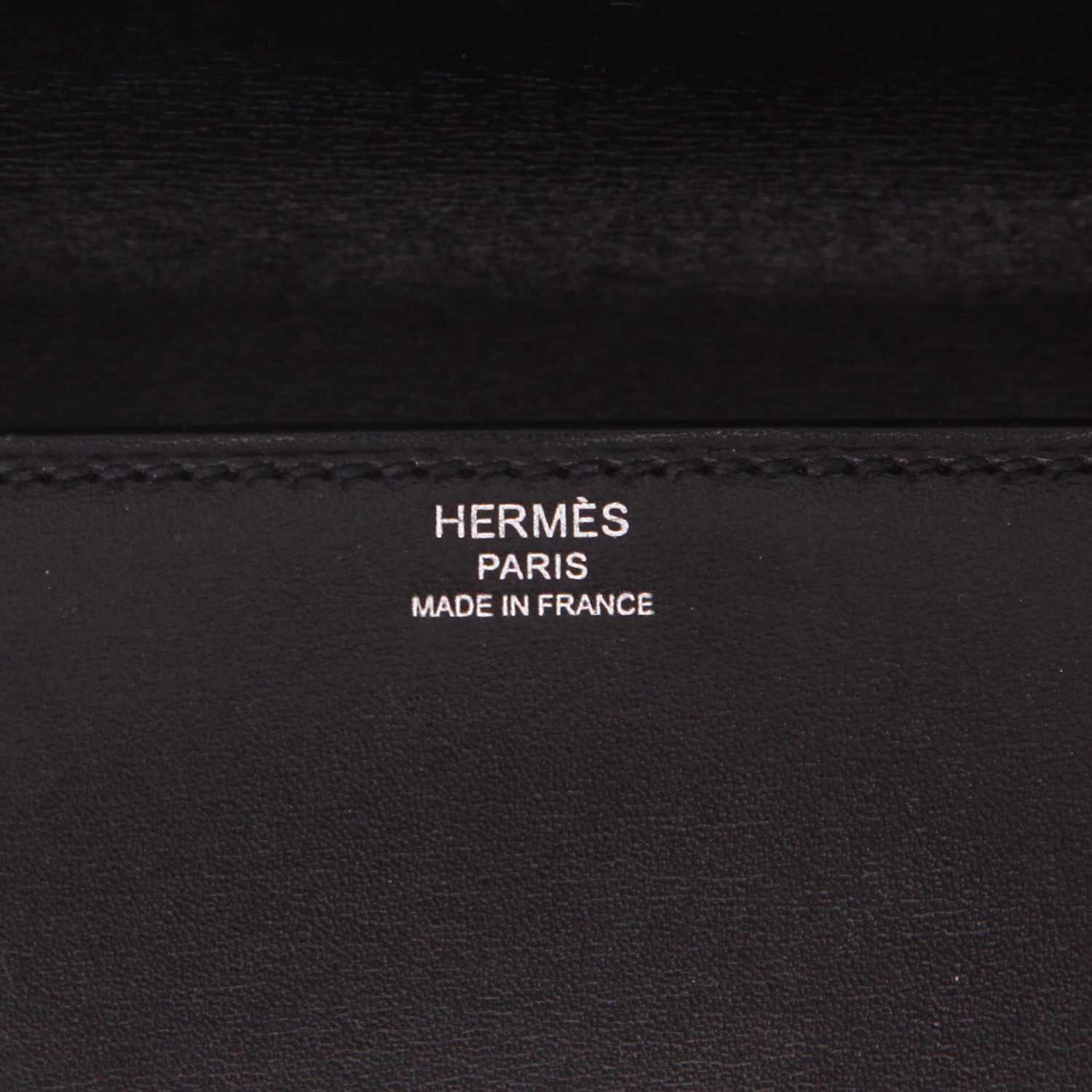 Pochette Hermès  Médor Pocket Hand in pelle box nera - Detail D2