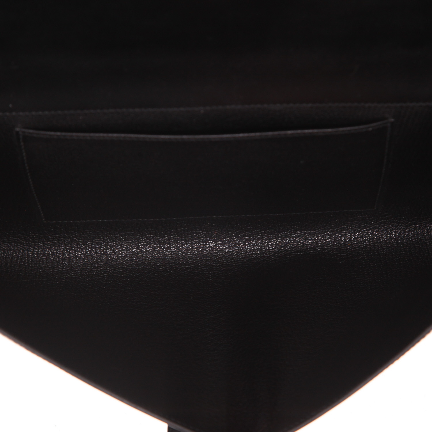 Hermès  Médor Pocket Hand pouch  in black box leather - Detail D3