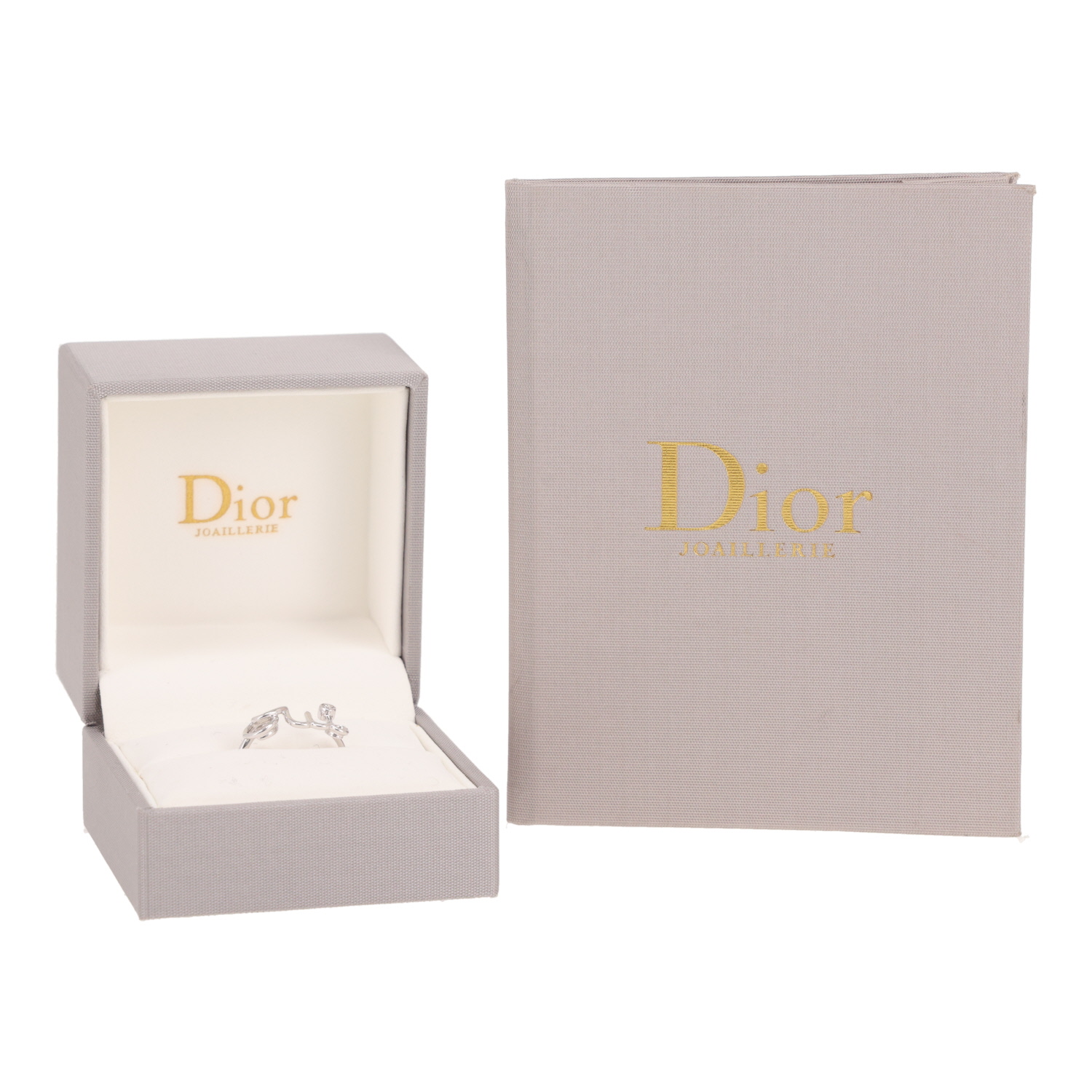 Bague Dior Oui en or blanc et diamant - Detail D2