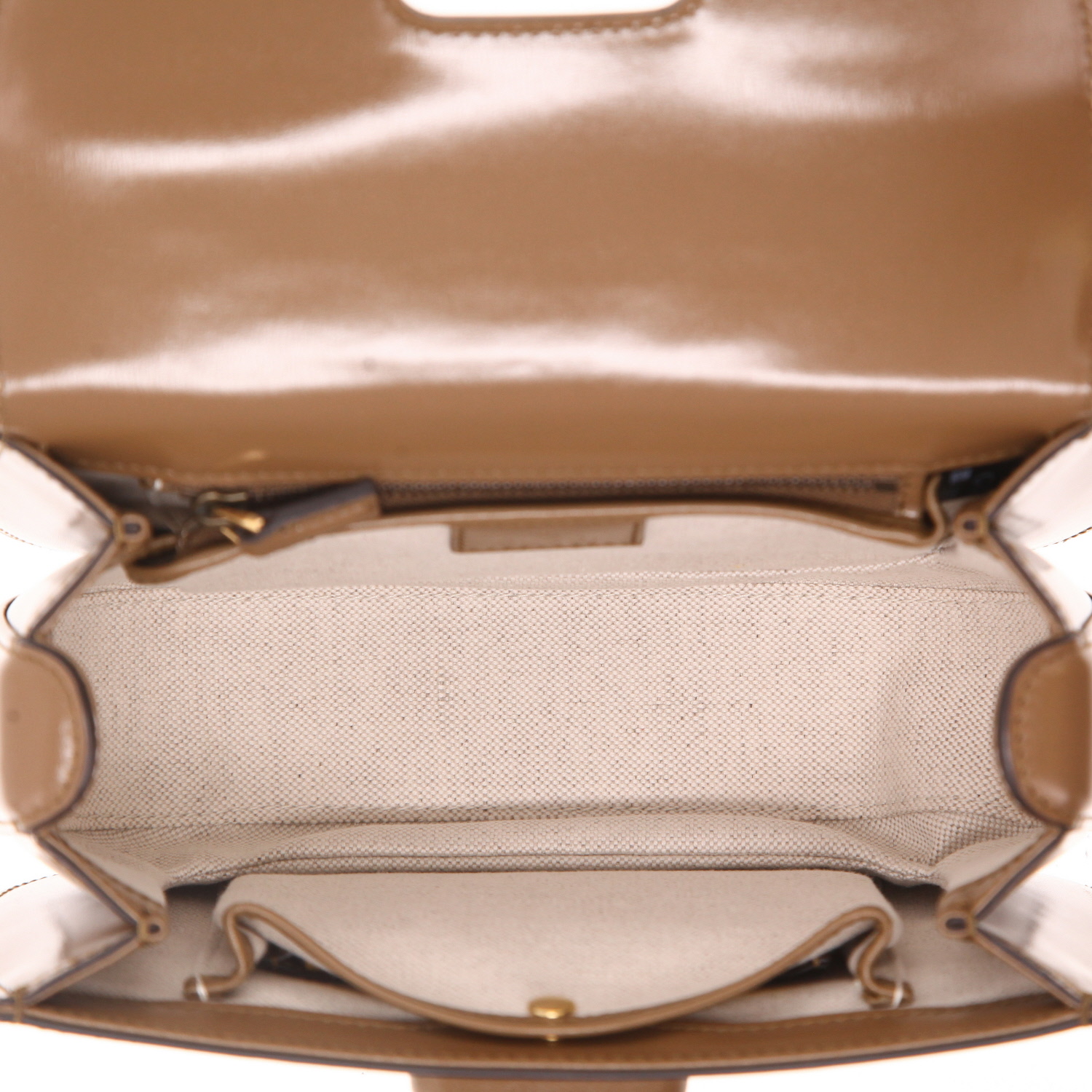 Sac à main Gucci  Bamboo en cuir marron - Detail D3