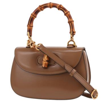 Bolso de mano Gucci  Bamboo en cuero marrón