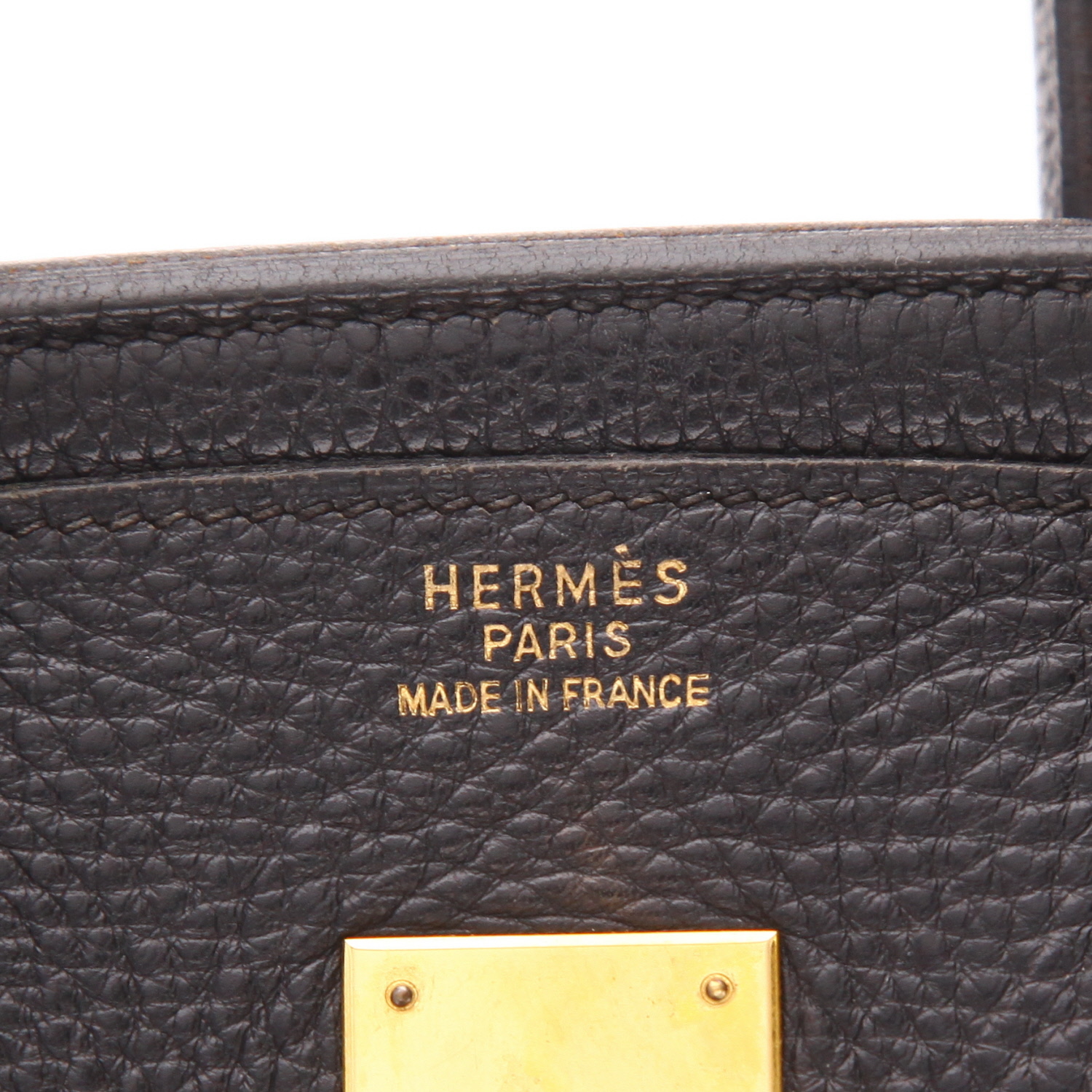Borsa Hermès  Birkin 35 cm in pelle togo nera - Detail D2