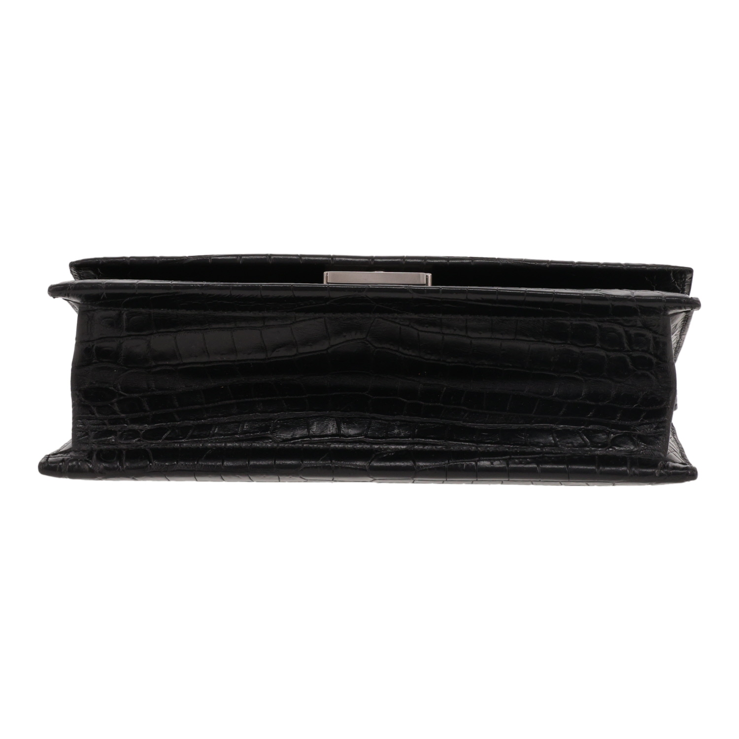 Saint Laurent  Babylone handbag  in black leather - Detail D1