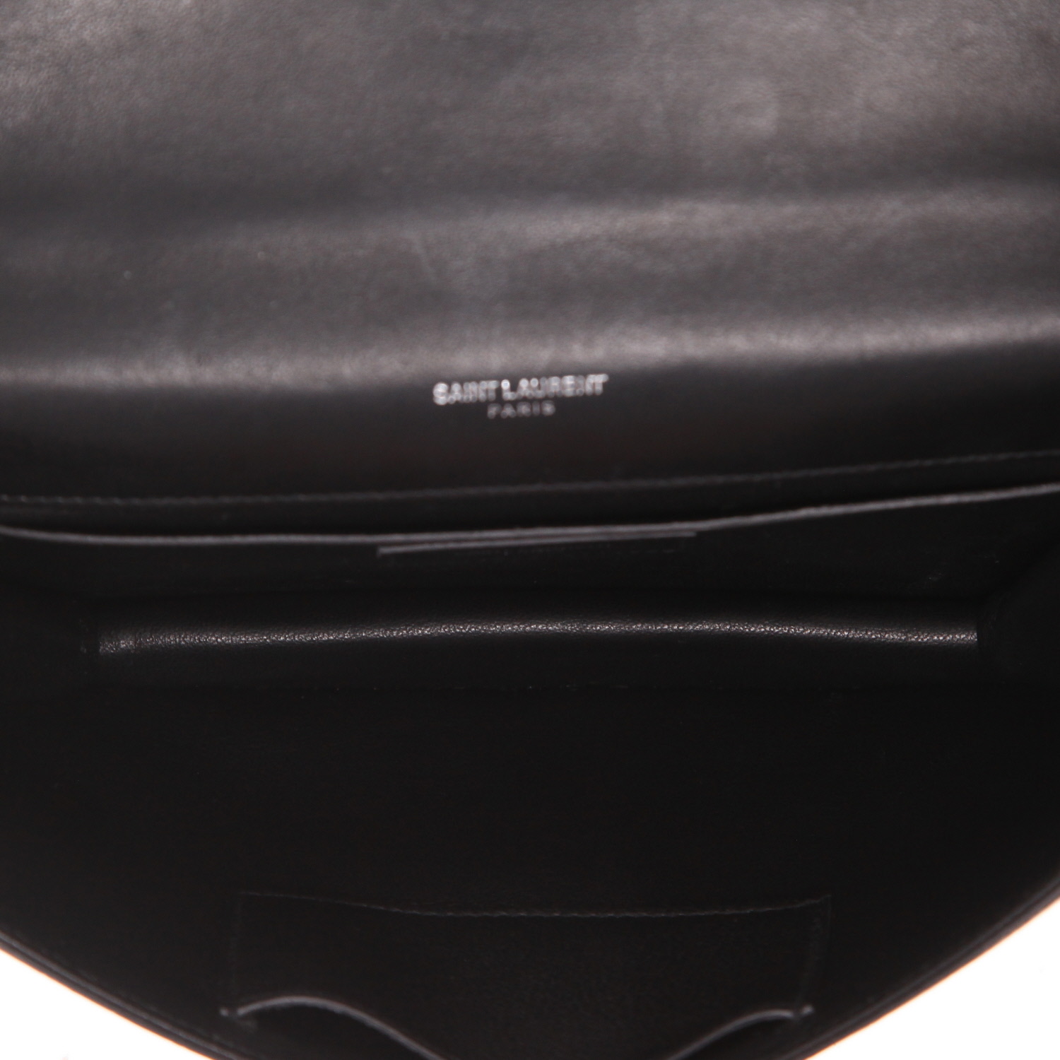 Bolso de mano Saint Laurent  Babylone en cuero negro - Detail D3