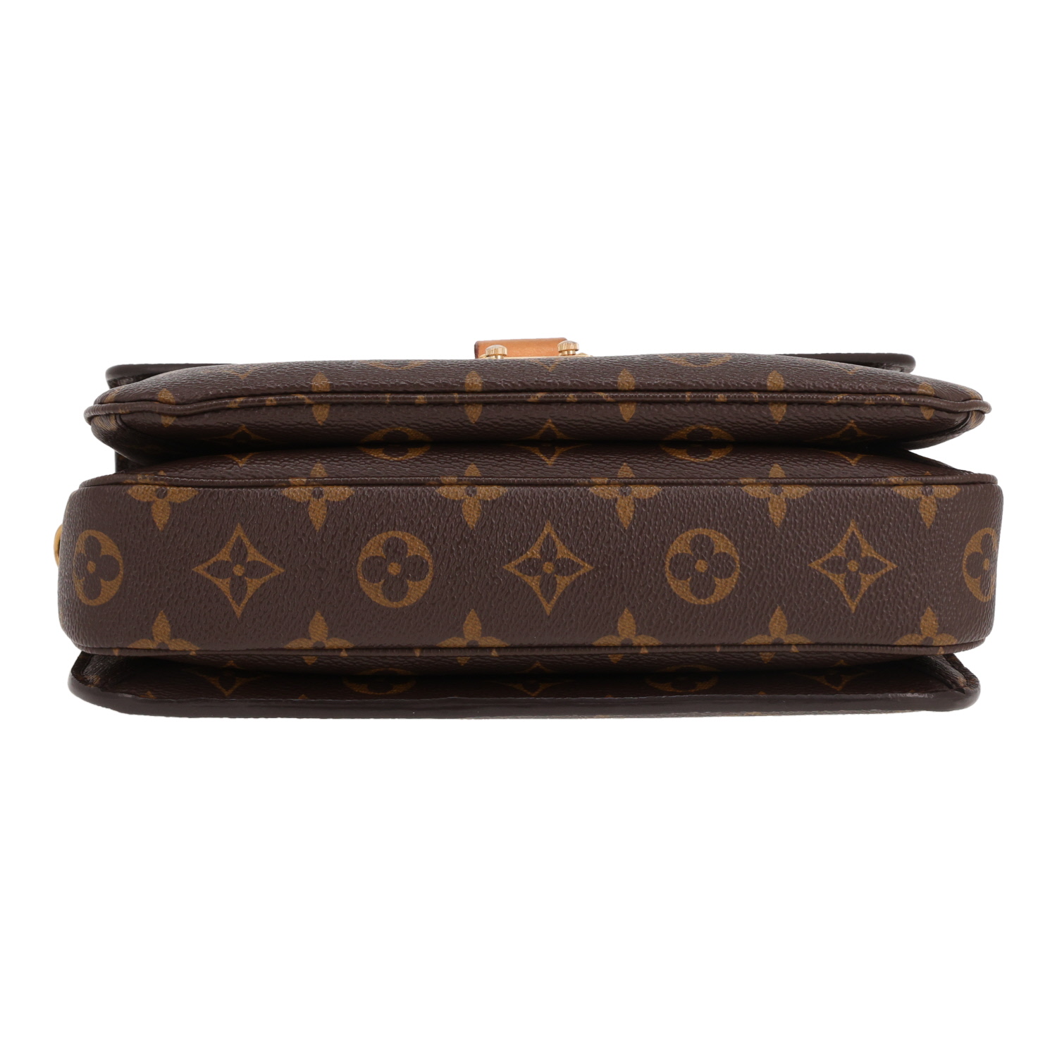 Louis Vuitton  Metis shoulder bag  in brown monogram canvas  and natural leather - Detail D1