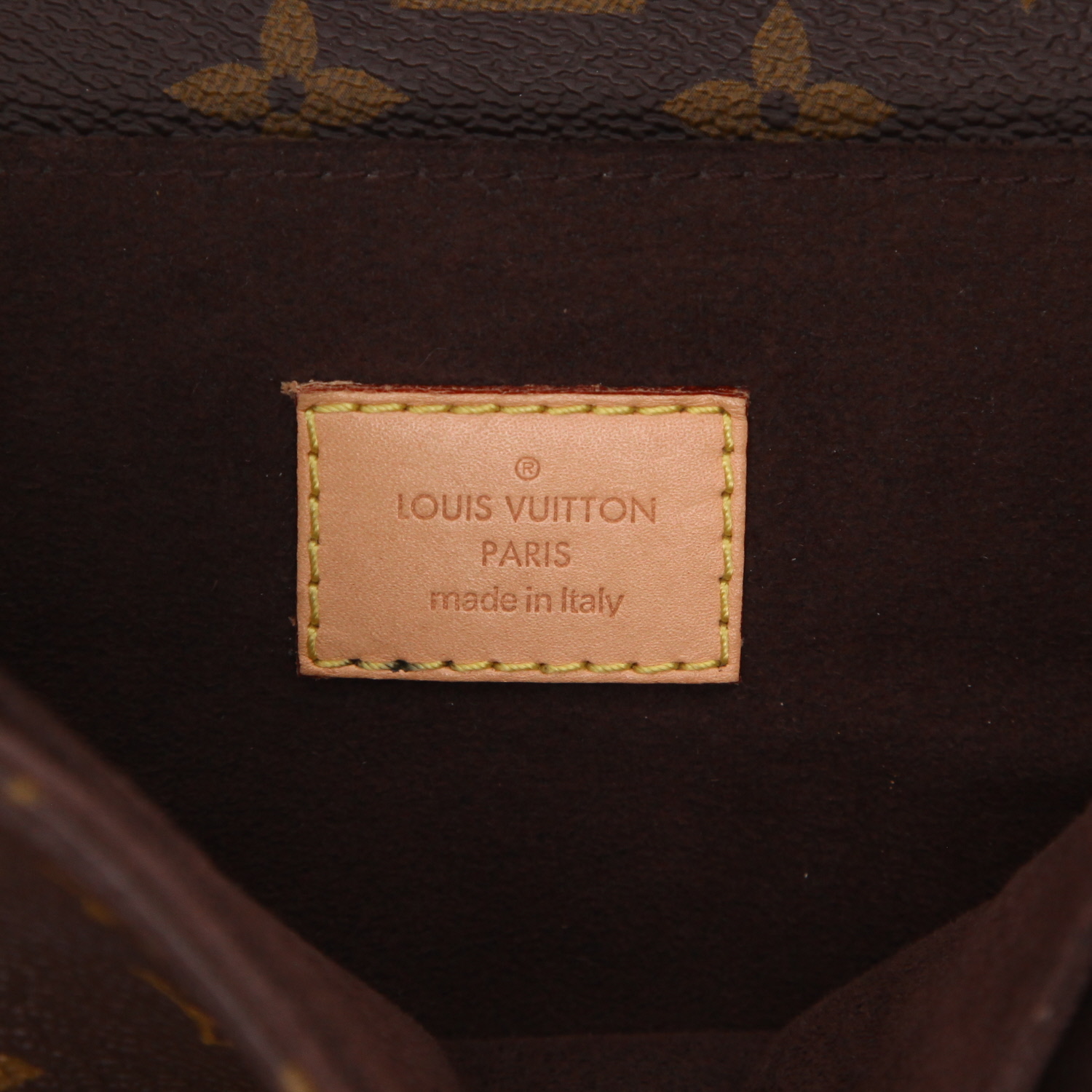 Bolso bandolera Louis Vuitton  Metis en lona Monogram marrón y cuero natural - Detail D2