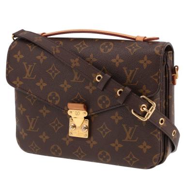 Louis Vuitton  Metis shoulder bag  in brown monogram canvas  and natural leather