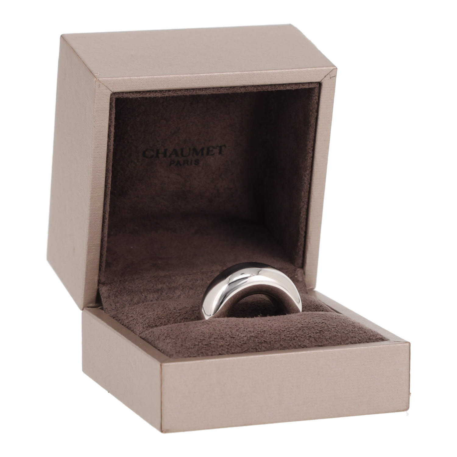 Chaumet Anneau large model ring in white gold - Detail D2