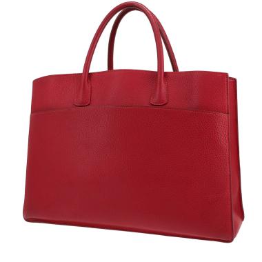 Bolso de mano Hermès  White Bus en cuero togo rojo