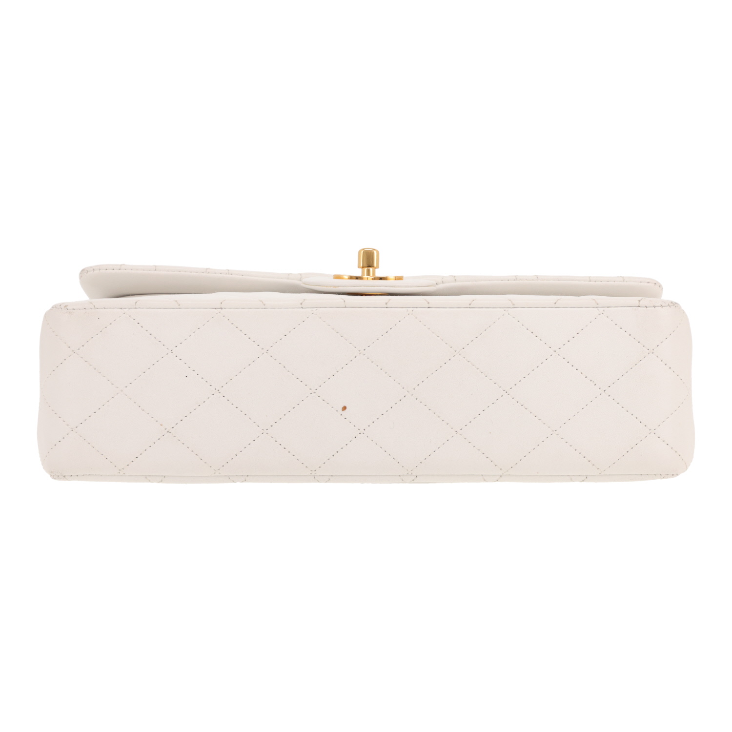 Borsa Chanel  Timeless Classic in pelle trapuntata bianca - Detail D1