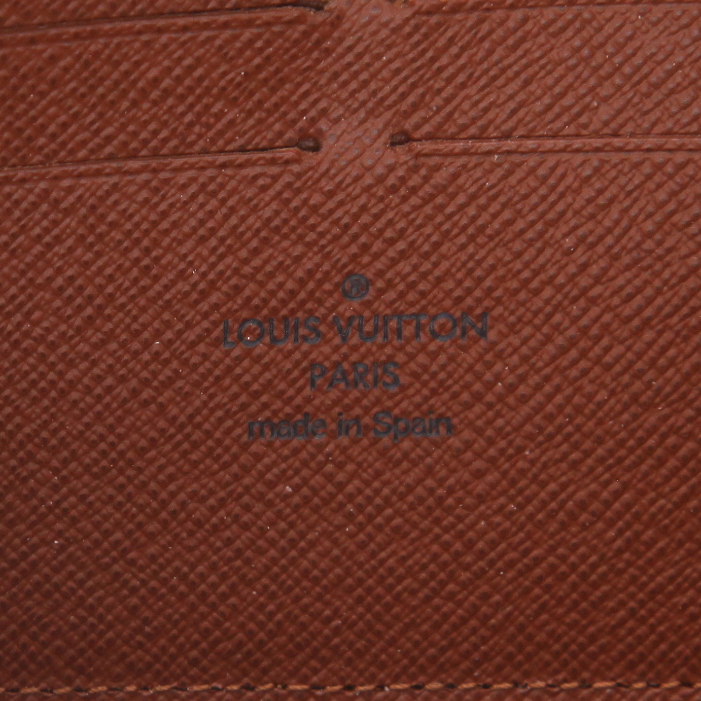 Portefeuille Louis Vuitton  Zippy en toile monogram enduite marron - Detail D2