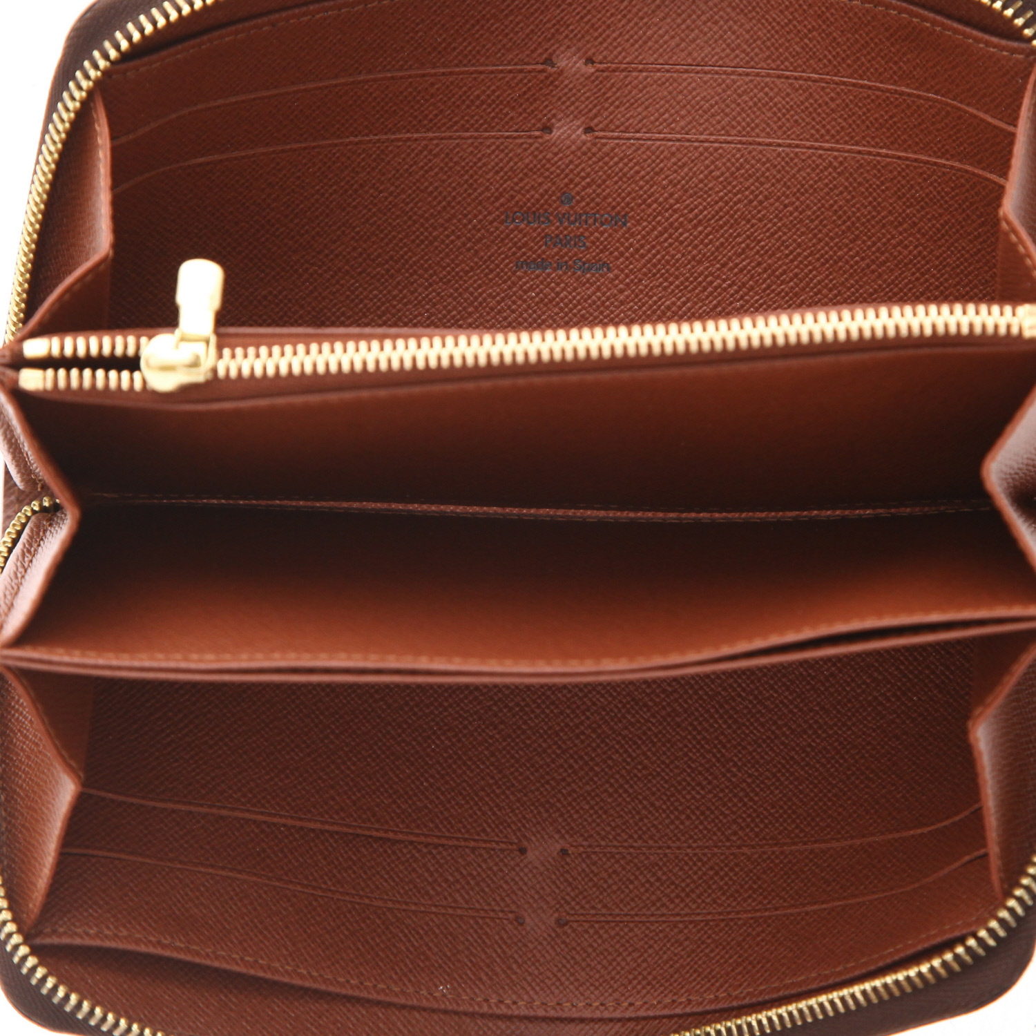 Louis Vuitton  Zippy wallet  in brown monogram canvas - Detail D3