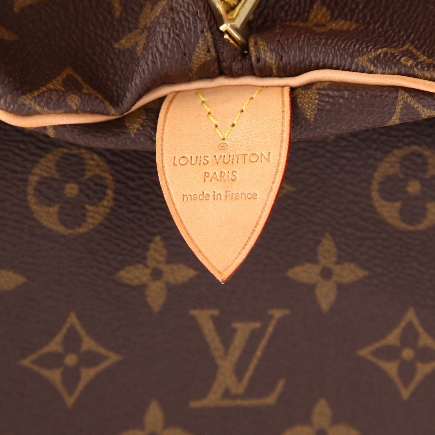 Louis Vuitton  Keepall 55 travel bag  in brown monogram canvas  and natural leather - Detail D2